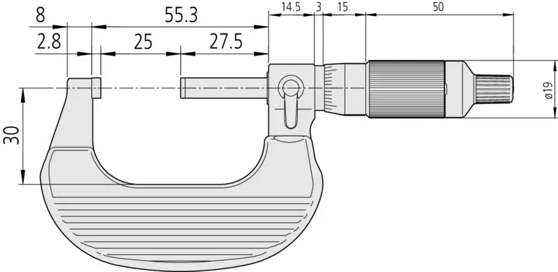 Ratchet Thimble Micrometer