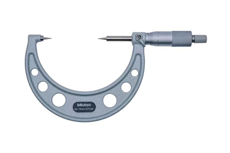 Point Micrometer with Hardened Tip