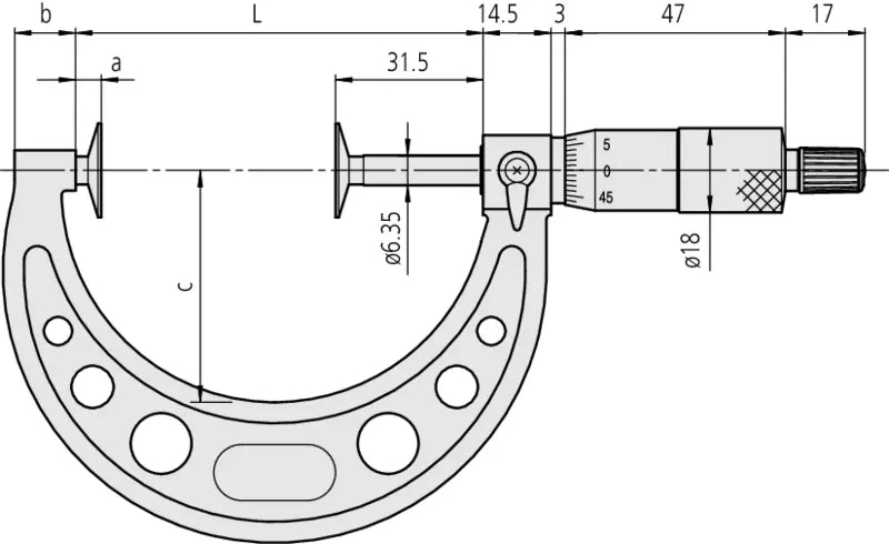 Disc Micrometer - Disks with Carbide Tips