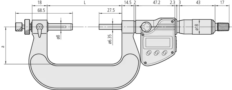 Digital Gear Tooth Micrometer IP65