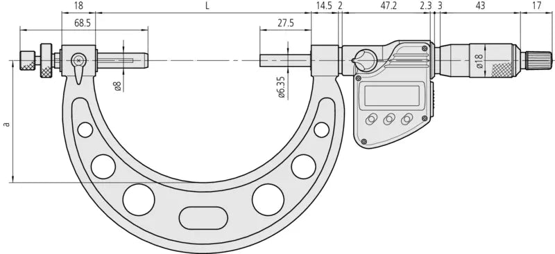 Digital Gear Tooth Micrometer IP65