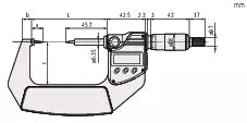 Digital Point Micrometer IP65