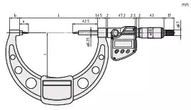 Digital Point Micrometer IP65