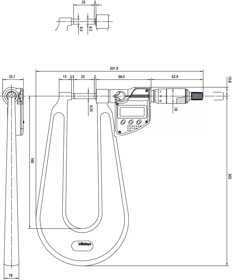 Digital Sheet Metal Micrometer