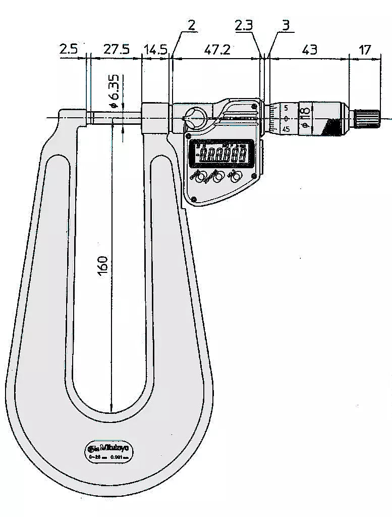 Digital Sheet Metal Micrometer