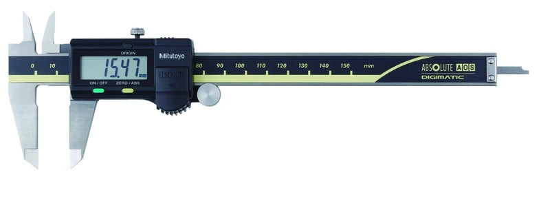 Digital ABS AOS Caliper with OD Measurement and Carbide-Tipped Jaws