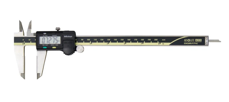 Digital ABS AOS Caliper with OD Measurement and Carbide-Tipped Jaws