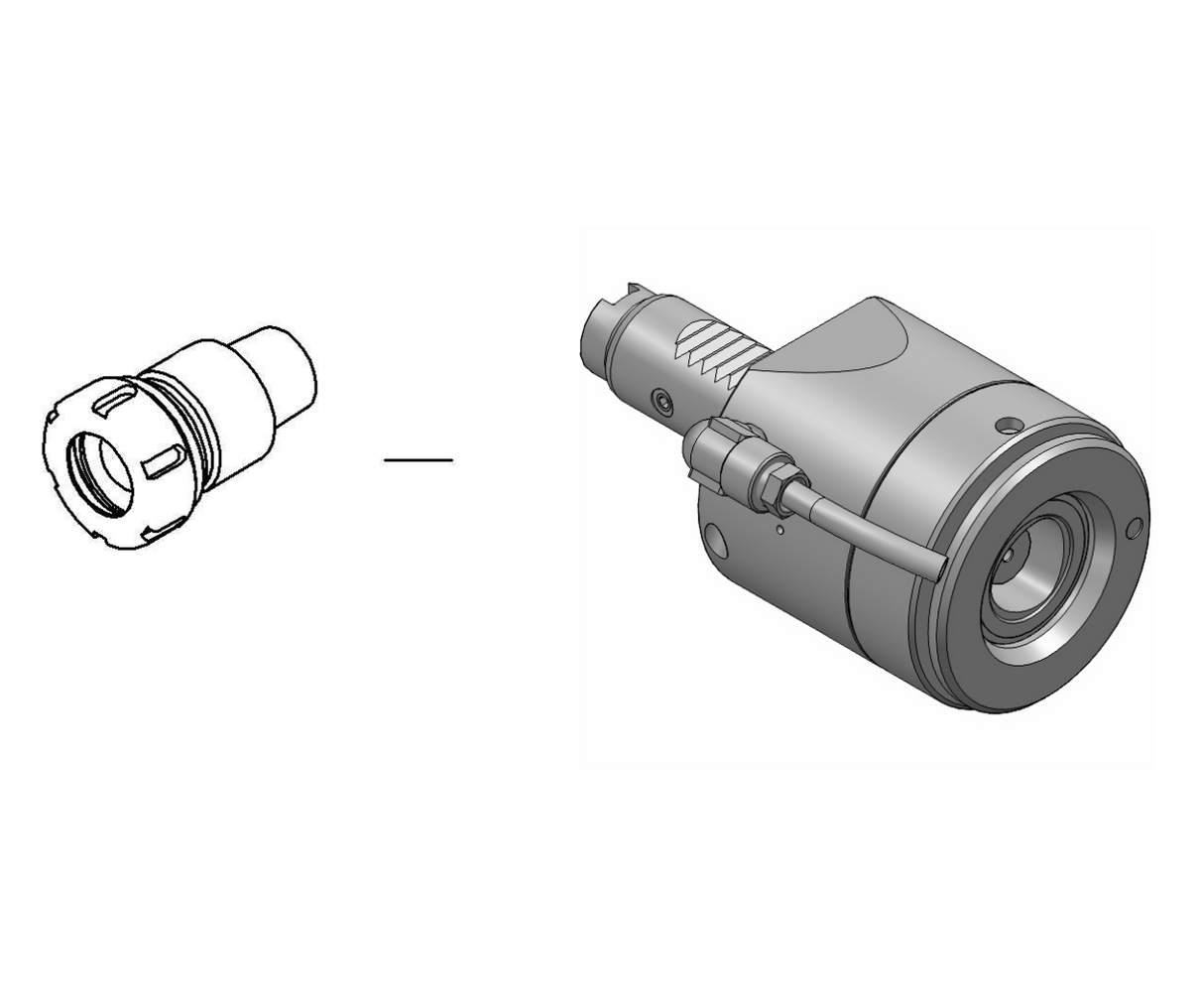 Sandvik - Capto VDI - Straight drill/milling unit - double VDI serration
