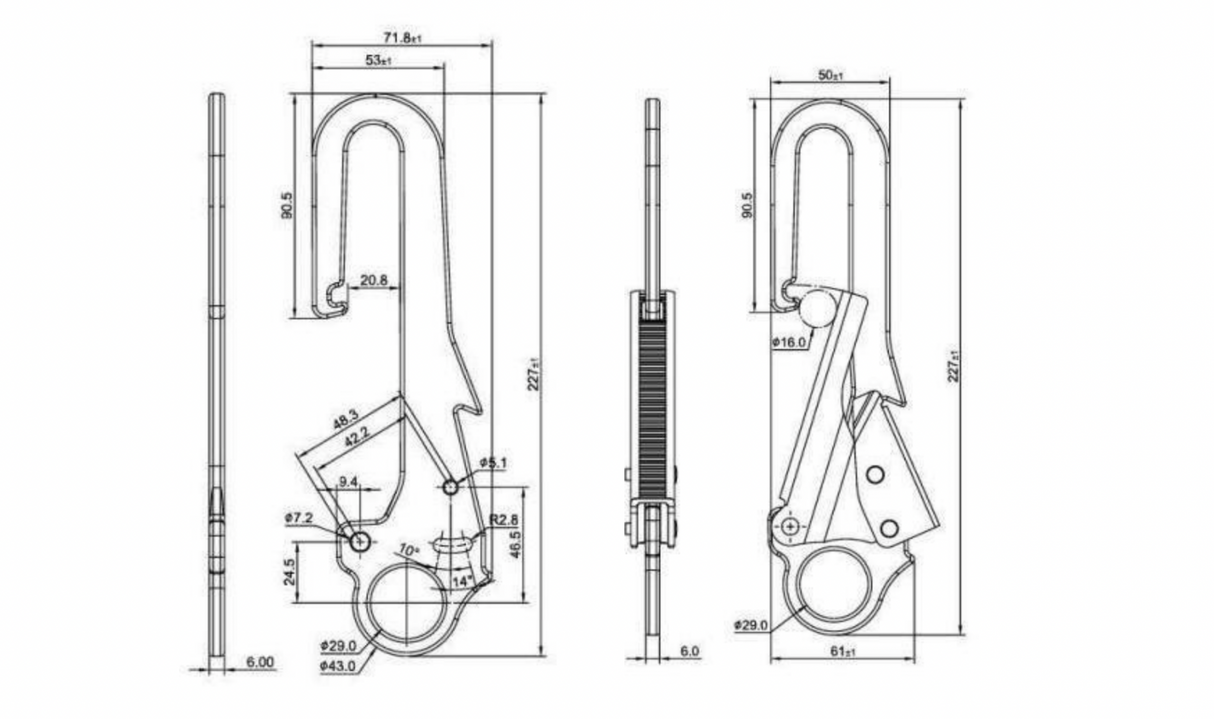 The Grid Hook Gold – Walkway Grating Lifting Device